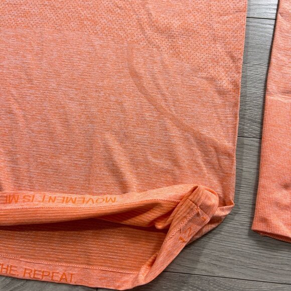Lululemon Swiftly Tech Long Sleeve 2.0 Amber Orange / White - Picture 9 of 13